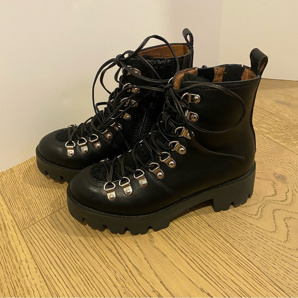 Jeffrey Campbell Stanley Black Leather Boots